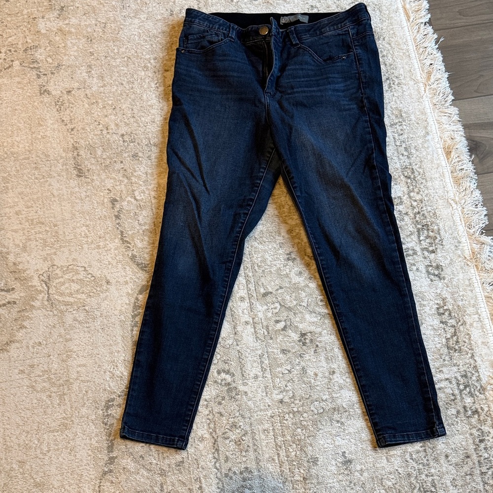Wit & Wisdom Deep Indigo Skinny Jeans